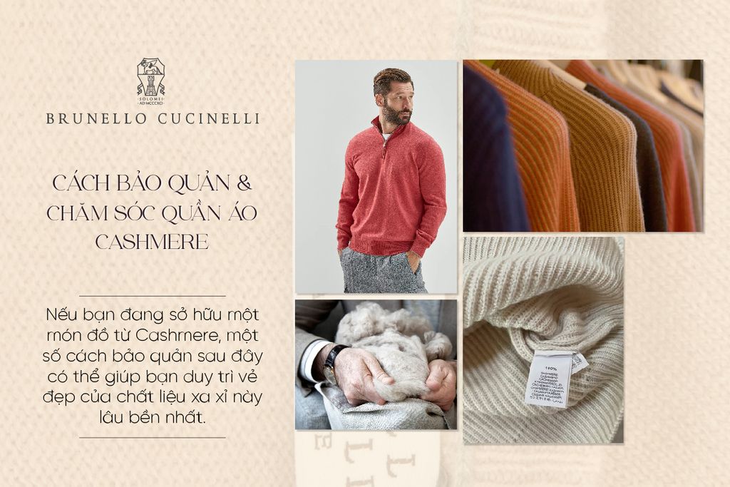 CÁCH CHĂM SÓC VÀ BẢO QUẢN QUẦN ÁO CASHMERE