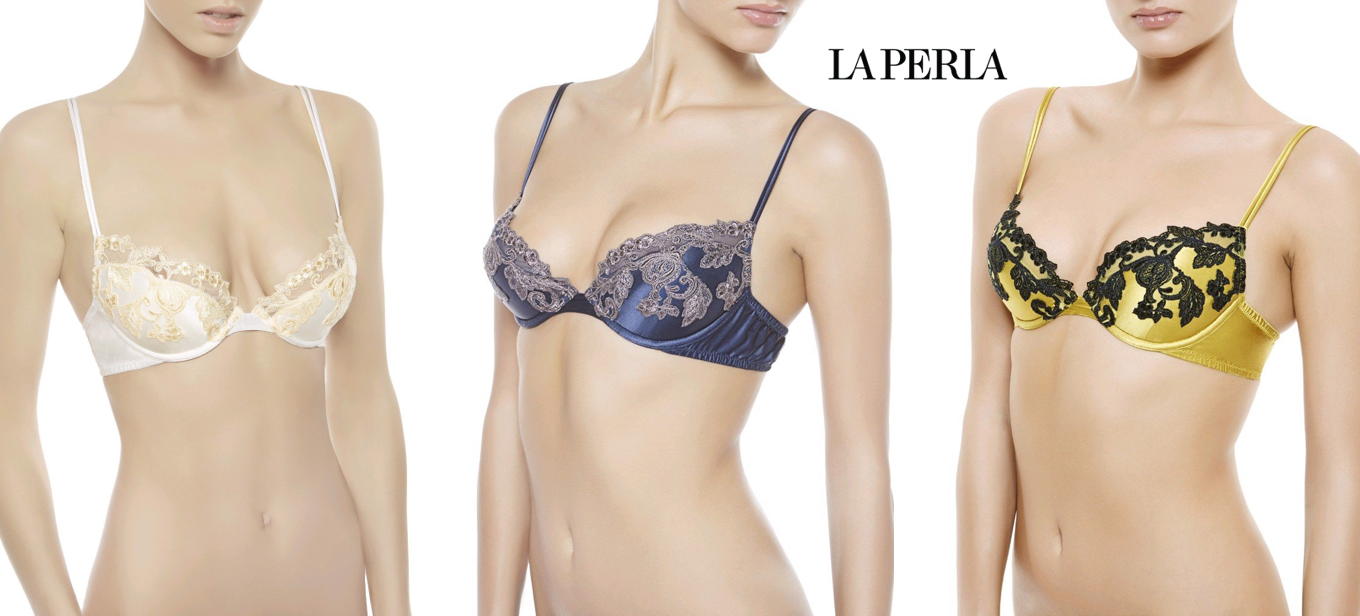 La Perla, Intimates & Sleepwear, La Perla Maison Cream Silk Push Up Bra  With Black Floral Frastaglio Thong