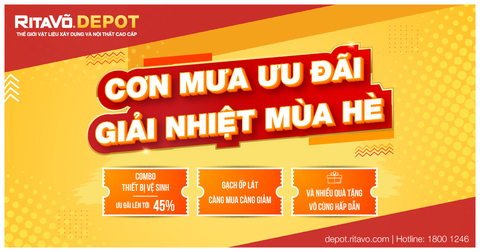 Cơn mưa ưu đãi - Giải nhiệt mùa hè tại RITAVÕ