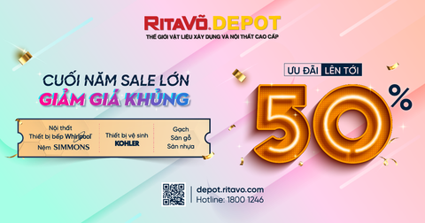Sale lớn cuối năm - Giảm giá khủng lên đến 50%