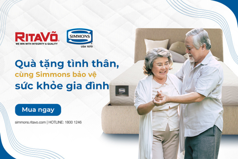 Quà tặng tình thân, cùng SIMMONS bảo vệ sức khỏe người thân yêu