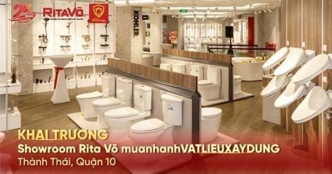 Khai trương showroom RITAVÕ muanhanhVATLIEUXAYDUNG Thành Thái