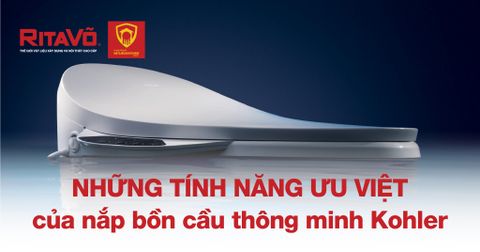 Những tính năng ưu việt của nắp bồn cầu thông minh Kohler