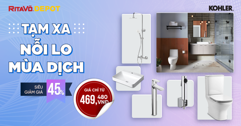 Thiết bị vệ sinh KOHLER ưu đãi lên đến 45%