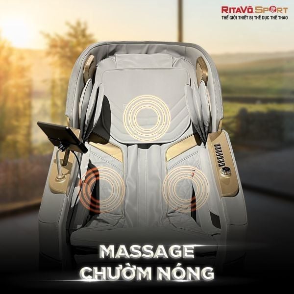 massage chườm nóng
