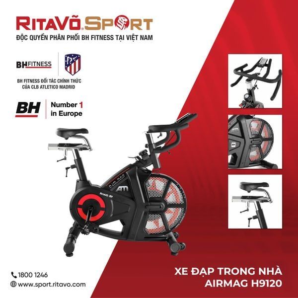 Xe đạp trong nhà Air Mag RitaVõ|BH H9120