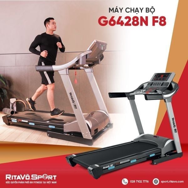 Máy chạy bộ F8 RitaVõ|BH G6428NI
