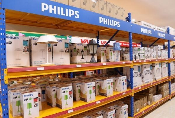 khu vực trưng bày đèn