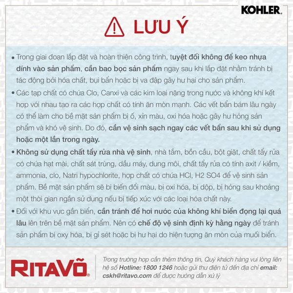 lưu ý khi vệ sinh