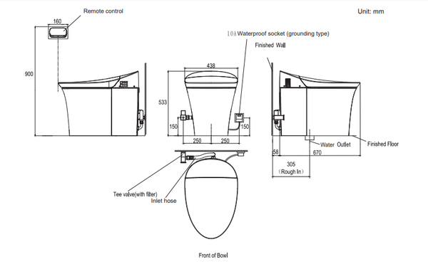Bồn cầu K-5401KR-0
