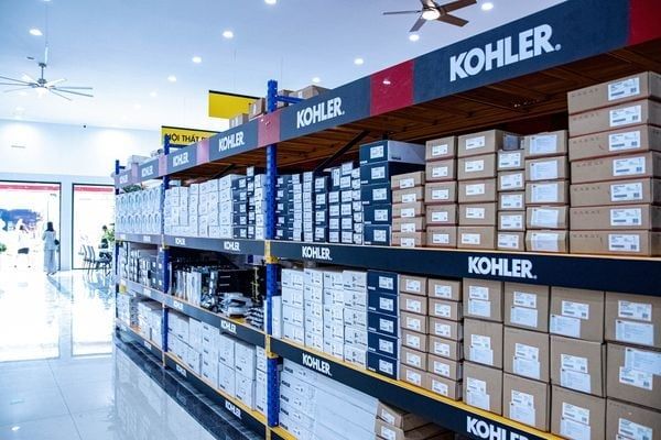 trưng bày sản phẩm kohler