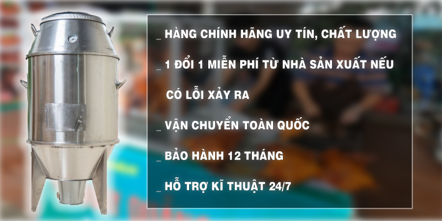 Mua sản phẩm Lò quay vịt Inox bằng than 60 tại Hà Nội và TP.HCM