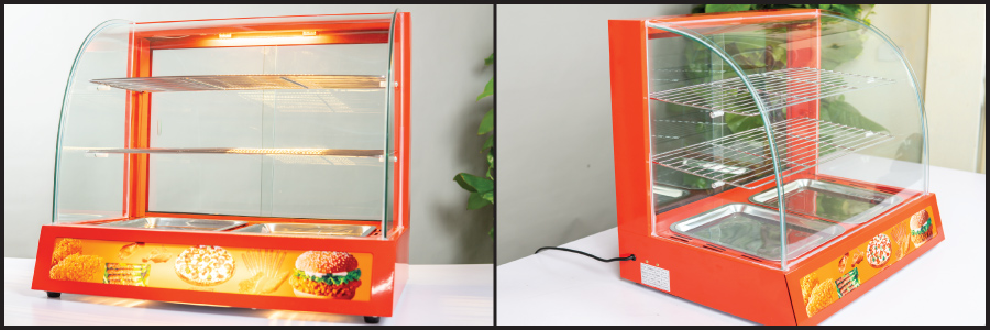Hình ảnh thực tế sản phẩm Tủ giữ nóng và trưng bày gà rán 2P 3