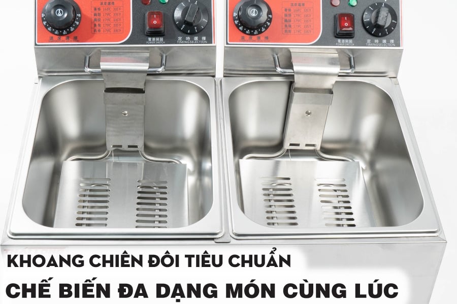 Thiết kế sản phẩm Bếp chiên nhúng đôi tích hợp hẹn giờ 82D 2