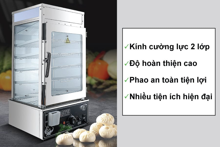 Tính năng nổi bật của sản phẩm Tủ hấp bánh bao mini HX-500