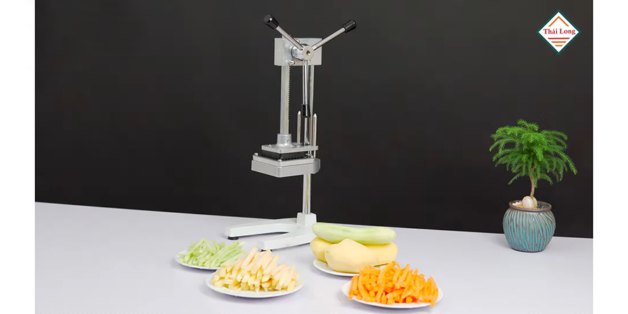 Hình ảnh thực tế của máy cắt khoai tây dạng đứng