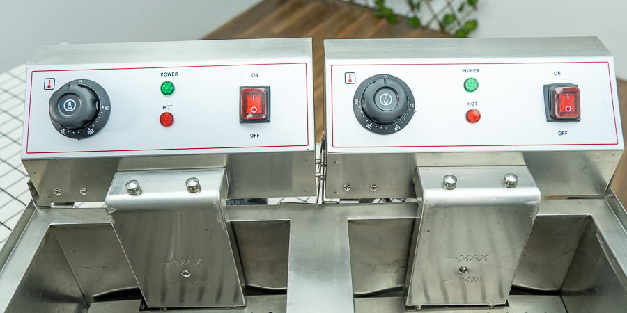 Bếp chiên nhúng đôi 20L nhập khẩu cao cấp EF- 102V