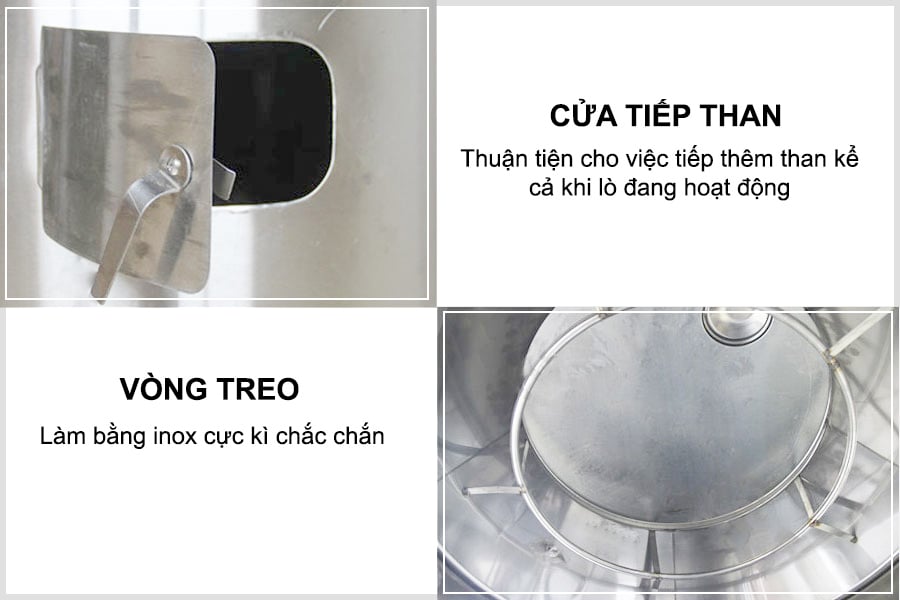 Thông số kỹ thuật lò quay vịt inox 90