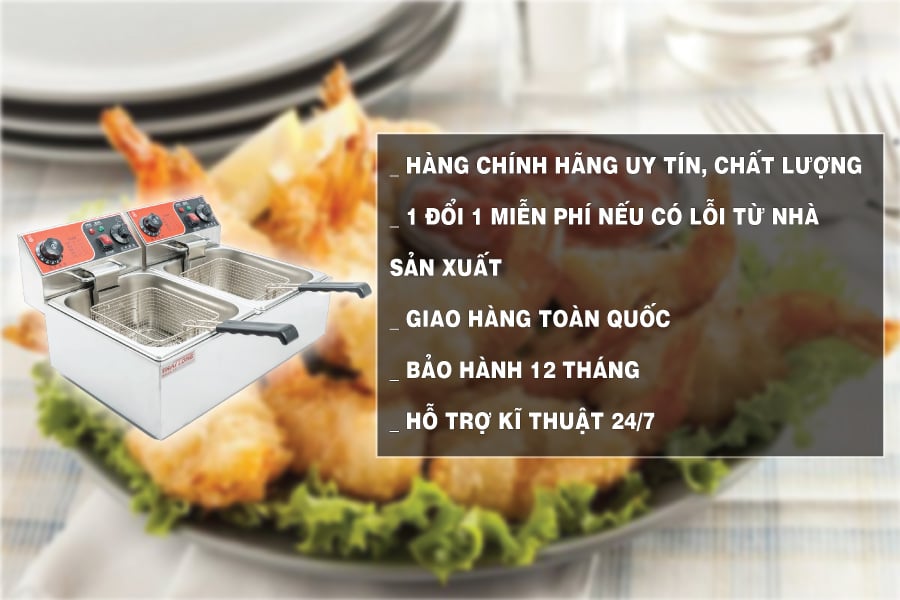 Bếp chiên đôi điện tích hợp hẹn giờ 82D