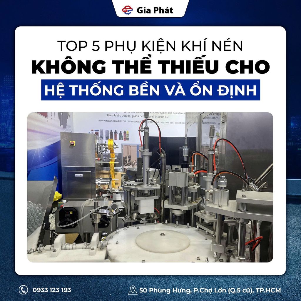 Top 5 Phụ Kiện Khí Nén Không Thể Thiếu Cho Hệ Thống Bền Và Ổn Định