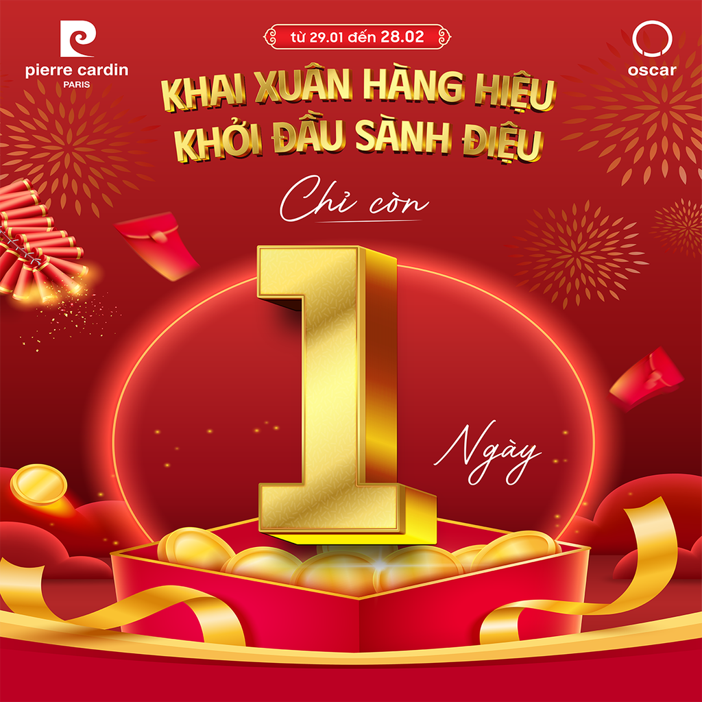 CHỈ CÒN 1 NGÀY DUY NHẤT NHANH TAY SĂN DEAL HÀNG HIỆU CÙNG PIERRE CARDIN!