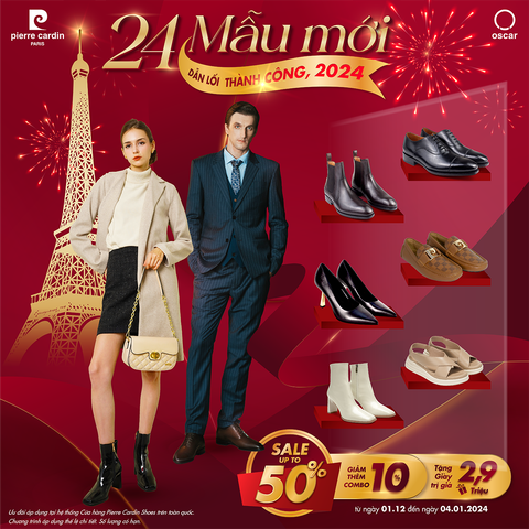 🎉 [PIERRE CARDIN] 24 MẪU MỚI - DẪN LỐI THÀNH CÔNG 2024 ✨