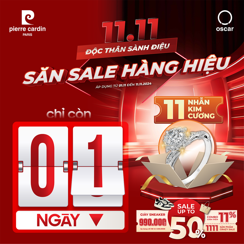 🛍️CƠ HỘI CUỐI SĂN SALE HÀNG HIỆU 11.11 - CƠ HỘI SỞ HỮU 11 NHẪN KIM CƯƠNG CỰC HOT💍