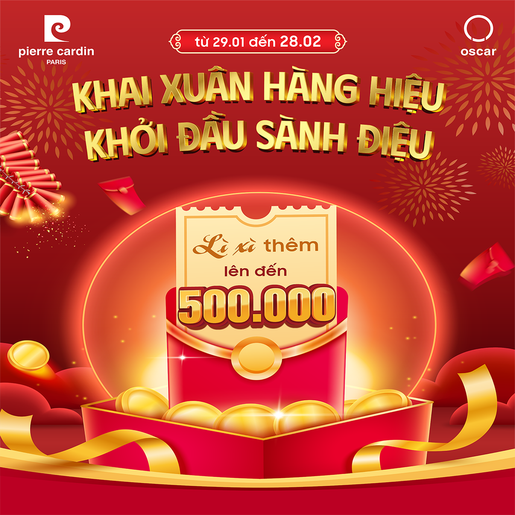 🧧[PIERRE CARDIN] KHAI XUÂN HÀNG HIỆU - KHỞI ĐẦU SÀNH ĐIỆU - LÌ XÌ THÊM LÊN ĐẾN 500.000Đ🪙