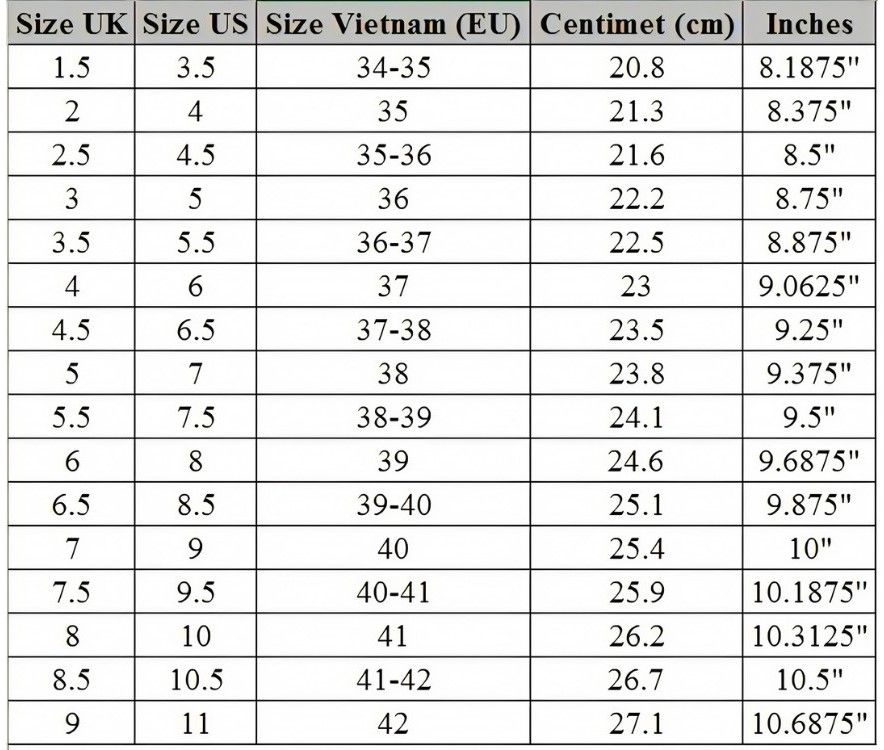 Hướng dẫn chọn size giày nữ: Đo đúng, chọn đúng, tự tin tỏa sáng!