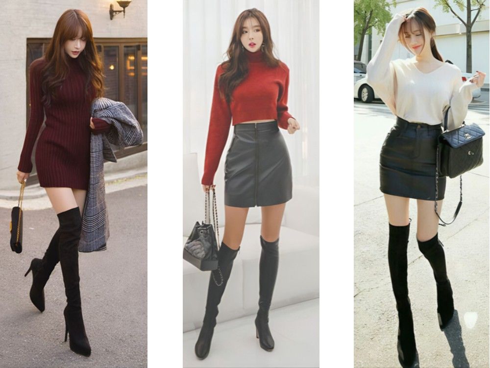 Cách phối đồ với giày boot nữ cổ cao? Bí quyết phối đồ chuẩn fashionista