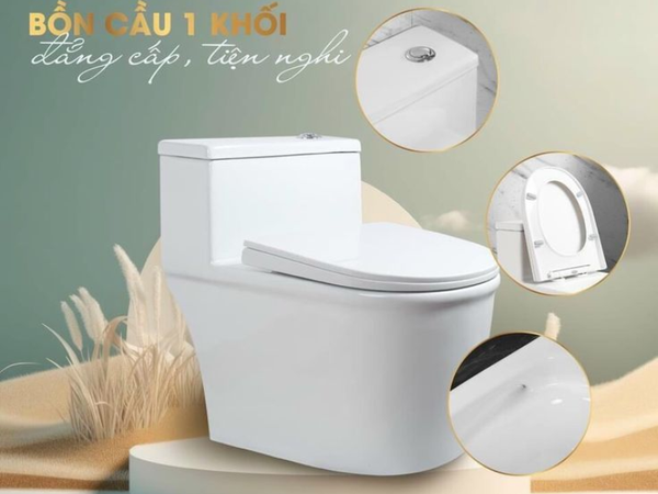 bồn cầu 1 khối tiện nghi hiện đại