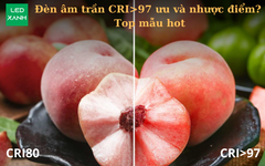 Đèn âm trần CRI>97 ưu và nhược điểm? Top mẫu hot.