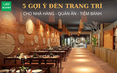5 Gợi ý đèn trang trí cho nhà hàng, quán ăn, tiệm bánh