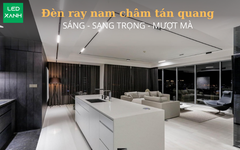 Top mẫu đèn ray nam châm tán quang sáng sang mượt