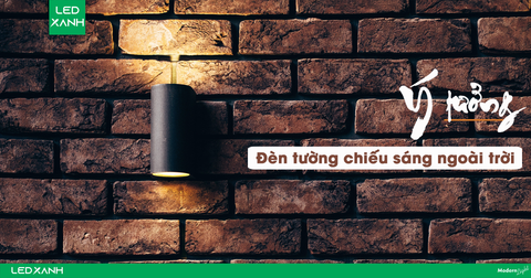 Đèn gắn tường ngoài trời - Ý tưởng trang trí cho ngôi nhà hiện đại