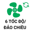 Quạt trần đèn 5 cánh lá cọ DQ-CT-167