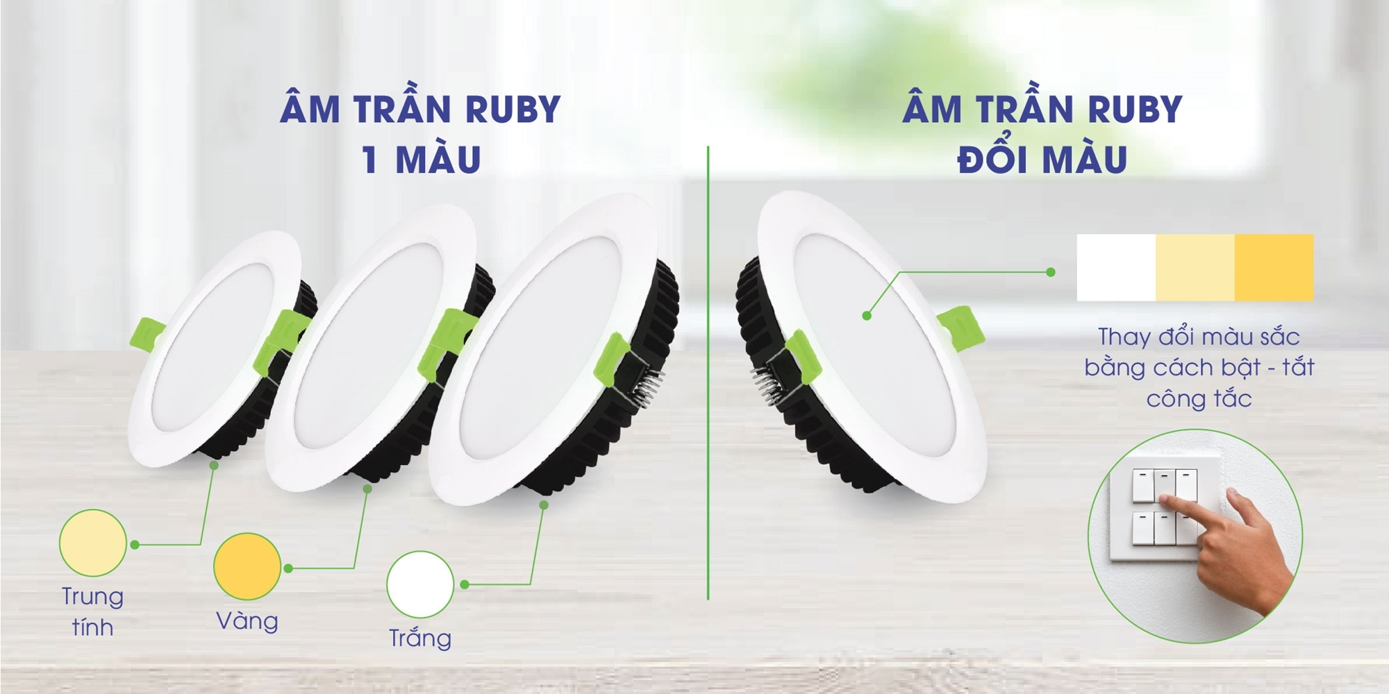 đèn led âm trần downlight kingled