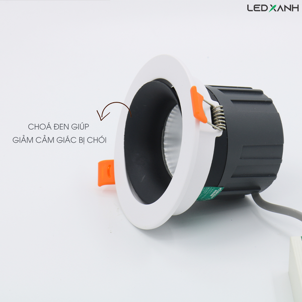 đèn led âm trần chiếu rọi COB 15w kosoom
