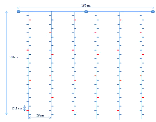 đèn led dây thả mành 3*1.5m