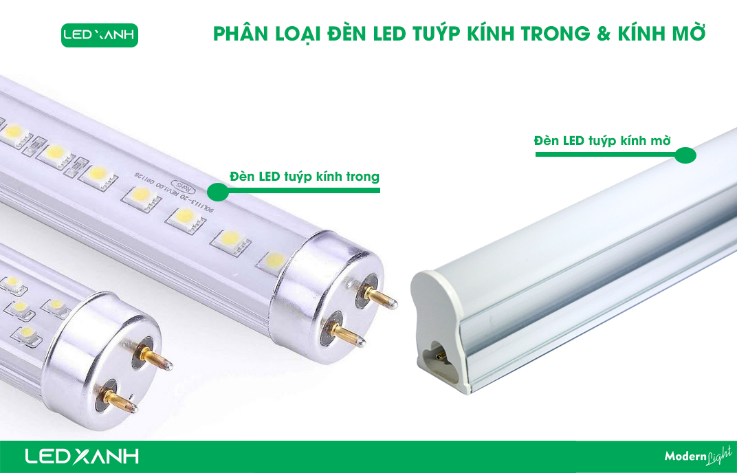 Phân loại đèn LED tuýp theo cấu tạo