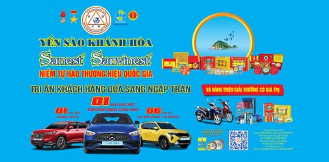 Danh sách Khách hàng trúng thưởng chương trình khuyến mại Yến sào Khánh Hòa, Sanest Sanvinest, niềm tự hào thương hiệu quốc gia