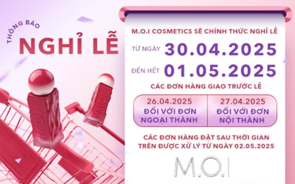 THÔNG BÁO LỊCH GIAO HÀNG DỊP LỄ 30/4 & 1/5 NĂM 2025