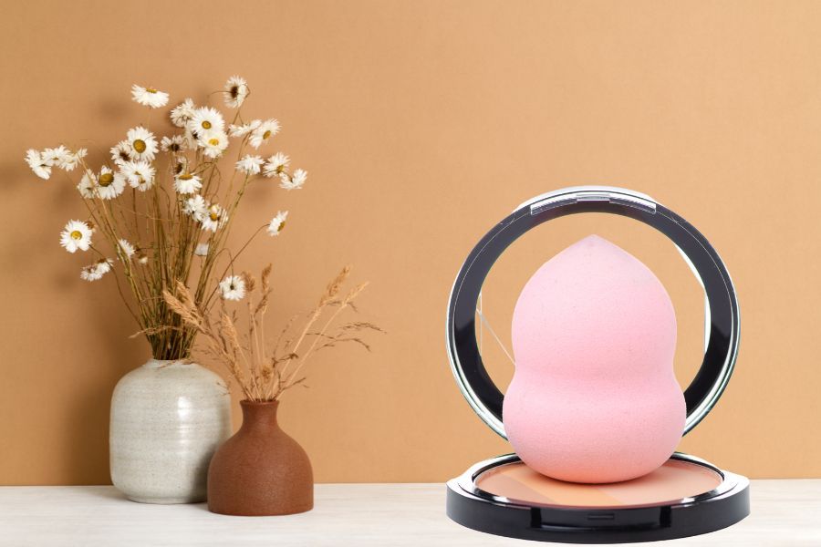 Bông phấn hồ lô - Tăng hiệu quả của phấn trang điểm hay kem nền