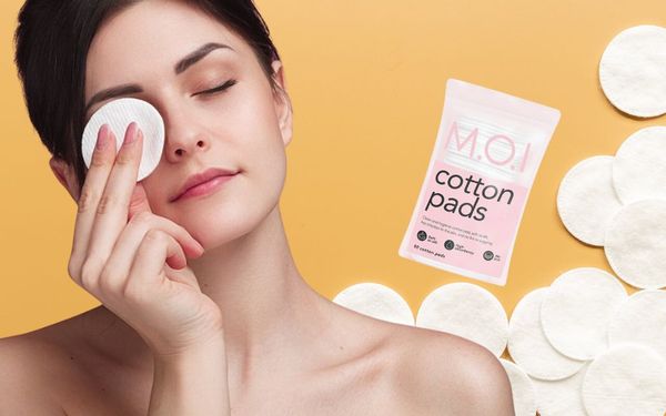 Bông tẩy trang M.O.I cao cấp hỗ trợ quá trình tẩy trang dễ dàng