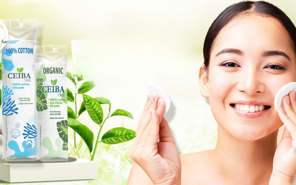 Bông tẩy trang Ceiba Organic - Làm sạch cho mọi làn da