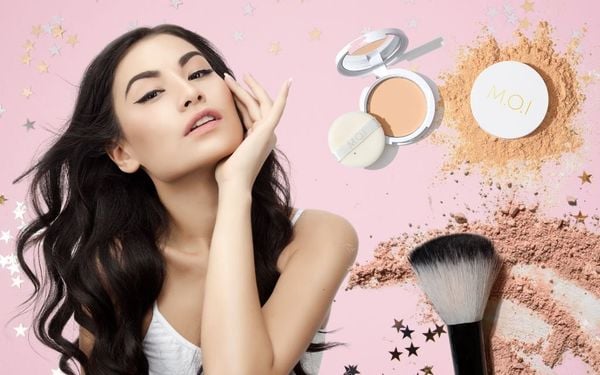 Da dầu nên dùng phấn phủ dạng bột hay nén để lớp nền tự nhiên hơn?