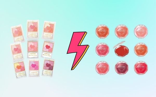 Nên chọn phấn má Canmake Glow Fleur Cheeks hay Canmake Cream Cheek?
