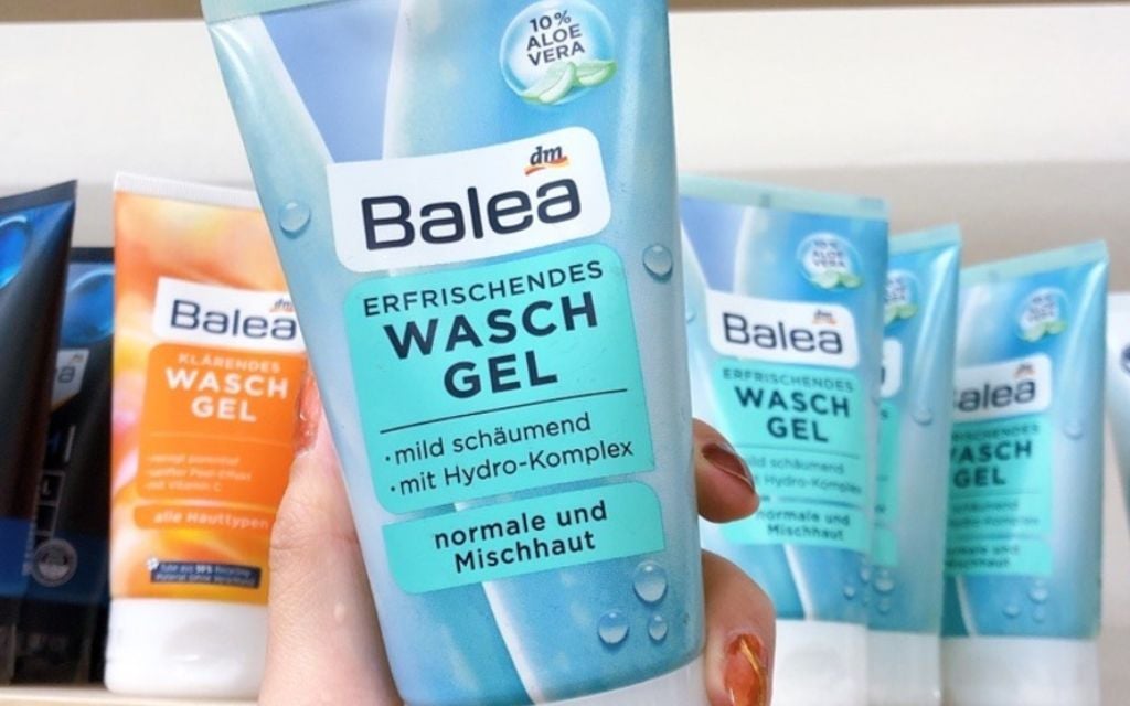 Review sữa rửa mặt Balea Erfrischendes Wasch Gel chiết xuất lô hội