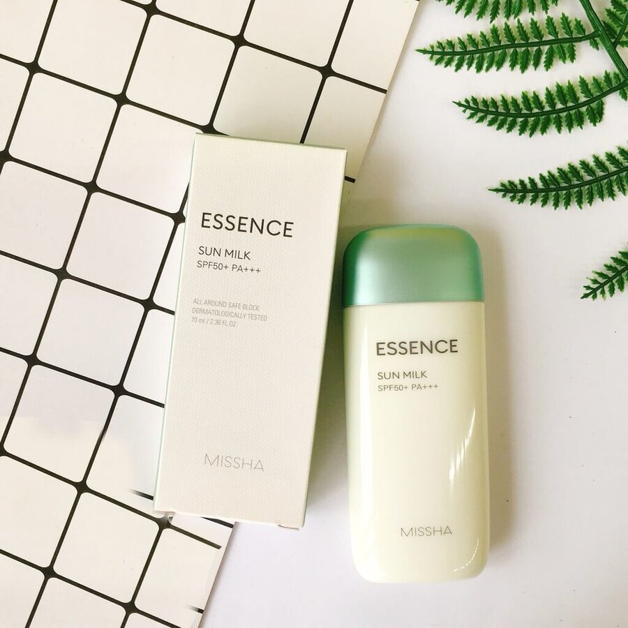 Missha kem chống nắng xanh lá - Missha Essence Sun Milk