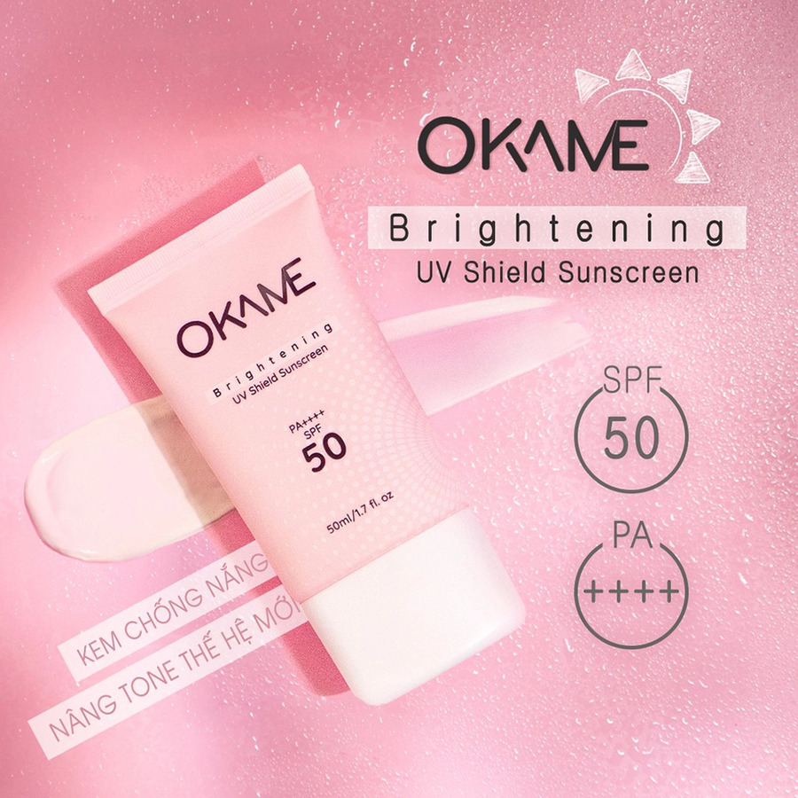 Kem chống nắng Okame Brightening UV Shield Sunscreen SPF 50/PA++++